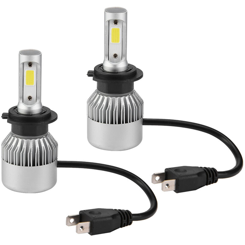 [niemals Verwendet] Paar H7 36w 8000lm Led-lampen Für Autoscheinwerfer, Fern-/abblendlicht 6000k (silber),