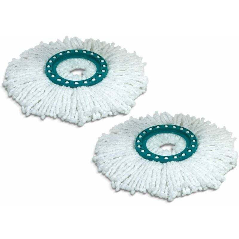 [niemals Verwendet] Packung Mit 2 Ersatz-wischmoppköpfen Für Clean Twist Disc, Ideal Für Fliesen- Und Steinböden, Wasser- Und Schmutzabsorbierende Mikrofaser, Ersatzfransen, Leicht Auszutauschen.