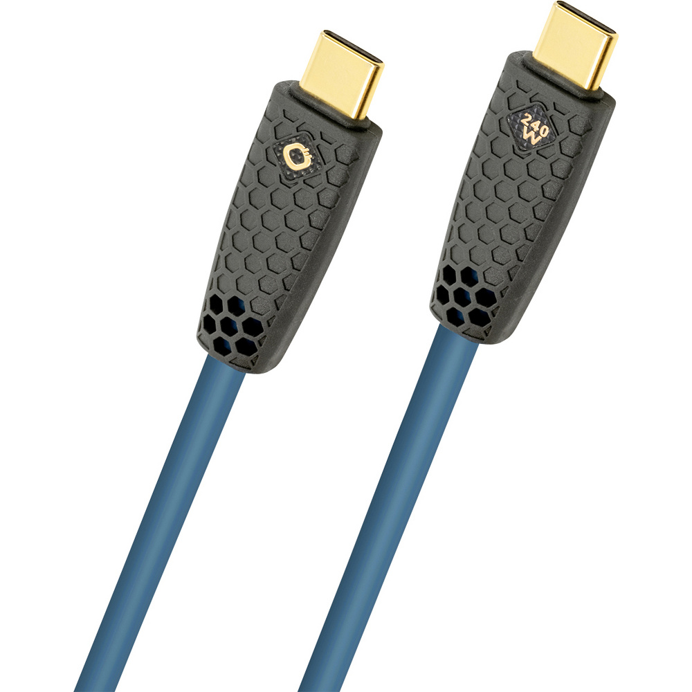 Oehlbach Usb-c® Kabel Usb-c® Stecker 2 M Petrol Geflechtschirm, Vergoldete Steckkontakte D1c9567