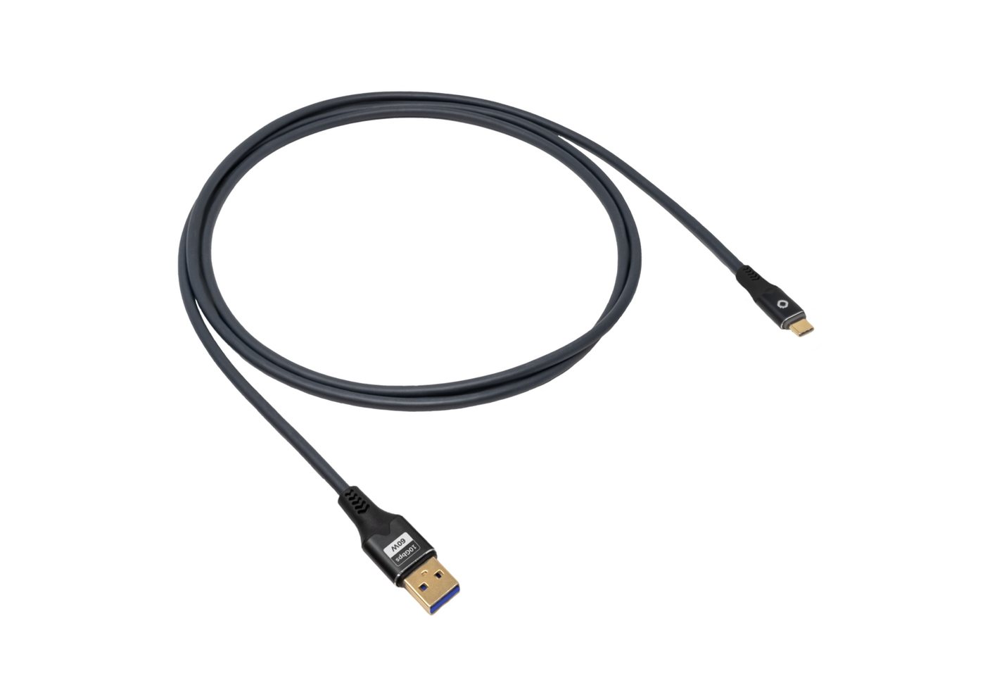 Oehlbach Usb-kabel Usb 3.2 Gen1 Usb-c® Stecker, Usb-a Stecker 1 M Anthrazit Vergoldete Steckkontakt