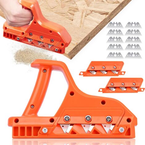 Trockenbauhobel, 45° + 60°, Mit Zehn Klingen, Hobelwerkzeug Für Die Holzbearbeitung, Manueller Trockenbauhobel, Trockenbauschneidwerkzeug