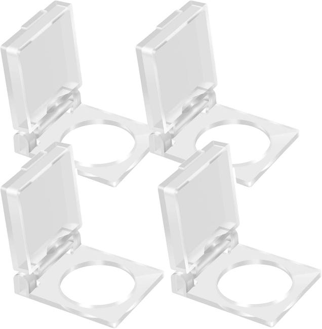 16 Mm 4 Stück Kunststoff-drucktaster-schutz, Sicherheitsknopfabdeckung (transparent)