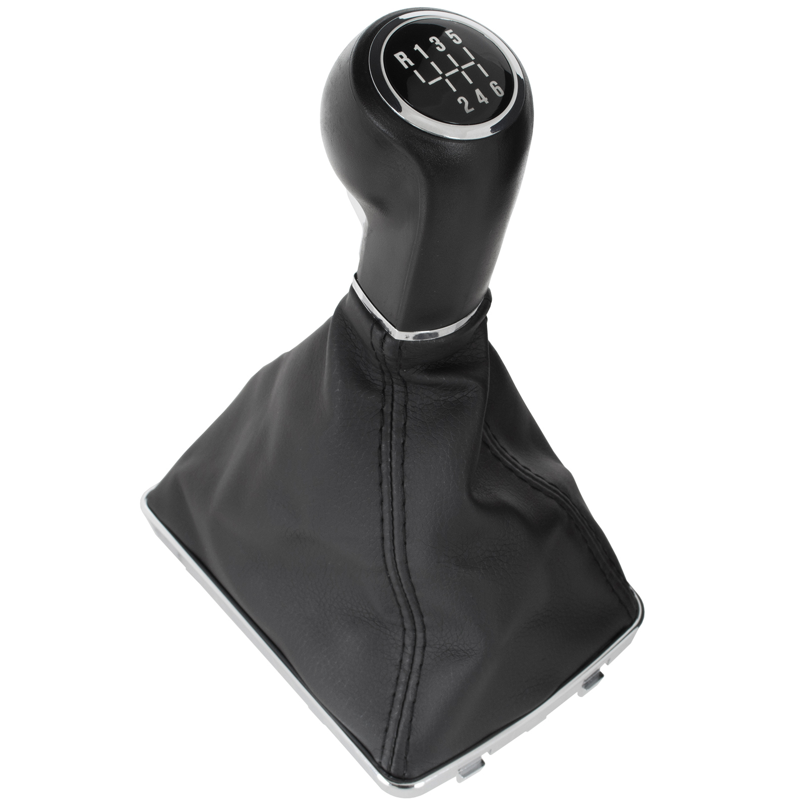 Opel Astra Iii H 04-10 Schwarzer Schaltknauf + Schaltmanschette 6-gang