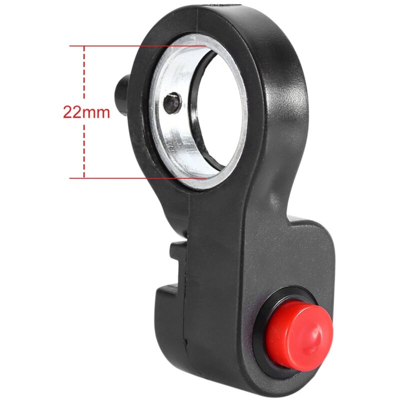 Interrupteur De Klaxon Moto - Bouton Arrêt D'Urgence Avec Câble 0.7m Pour Guidon 7/8 Pouce - Conception Ergonomique Noir Et Rouge