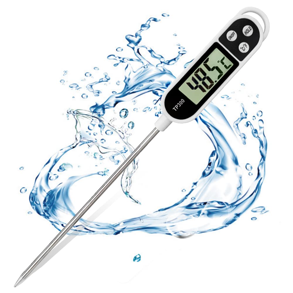 Küchenthermometer Mit 5-sekunden-schnellmessspitze Und Lcd-anzeige Für Grillen, Gebäck, Fleisch, Milchprodukte Und Andere Kochvorgänge -