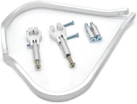 Cnc-gefräster Aluminium-handschutz Für 7/8" 22mm Motorradlenker (weiß)