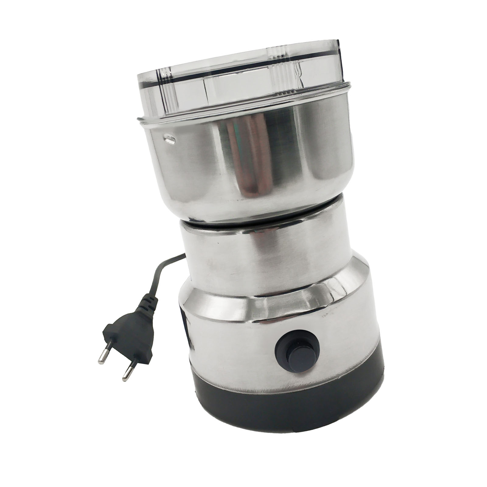Multifunktionale Elektrische Kaffeebohnenmühle – Leichtes Edelstahlmodell Für Nüsse Und Getreide