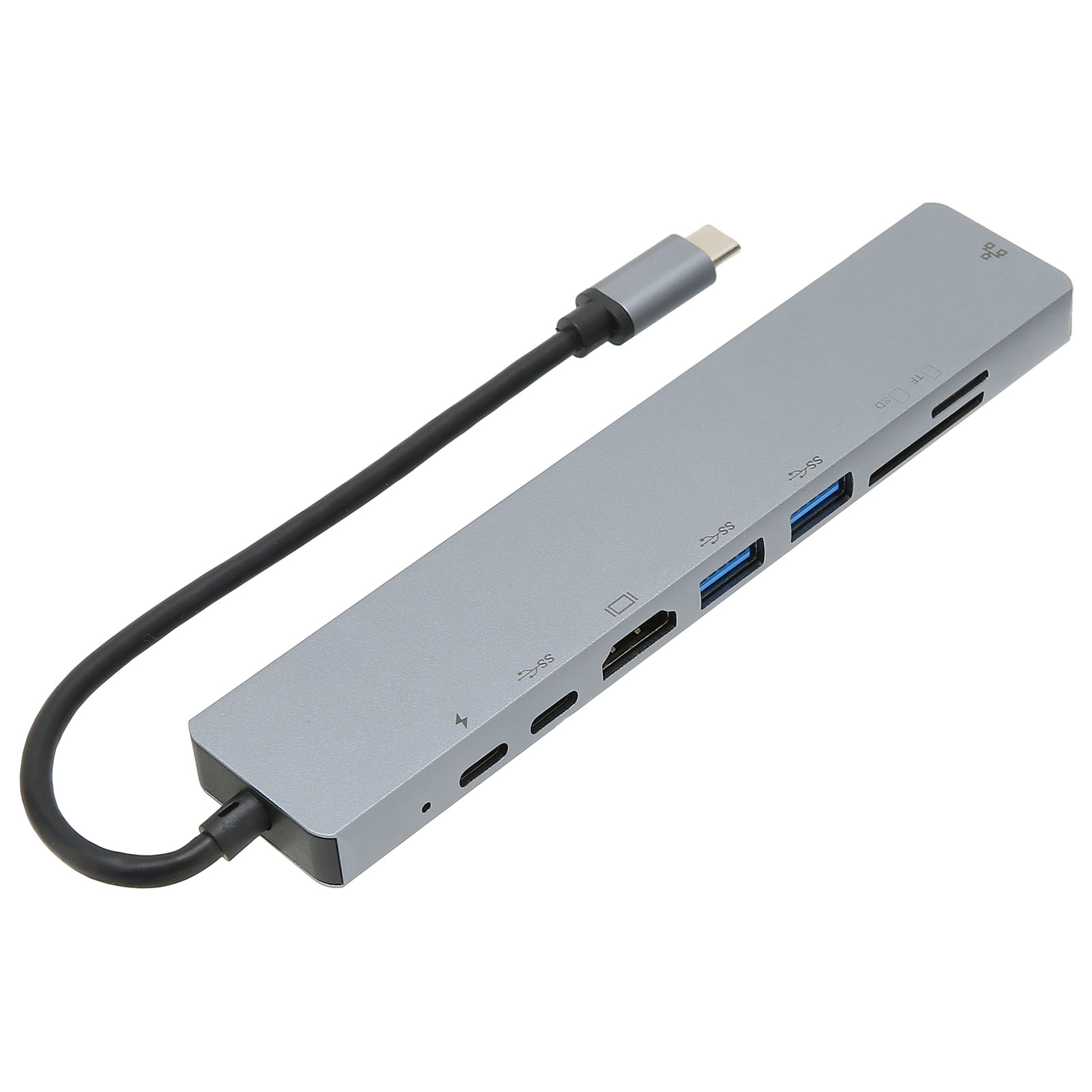 8-in-1 Usb-c Dockingstation, Multifunktionale Usb 3.0 Usb-c Dockingstation Mit Typ-c-zu-rj45-anschluss Und Hochauflösender Multimedia-schnittstelle, Geeignet Für Desktop- Und Laptop-computer.