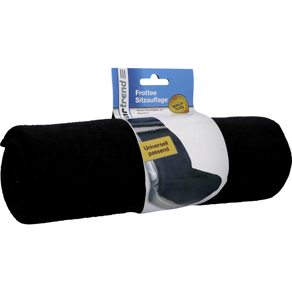 Frottee Sport Sitzauflage Schwarz