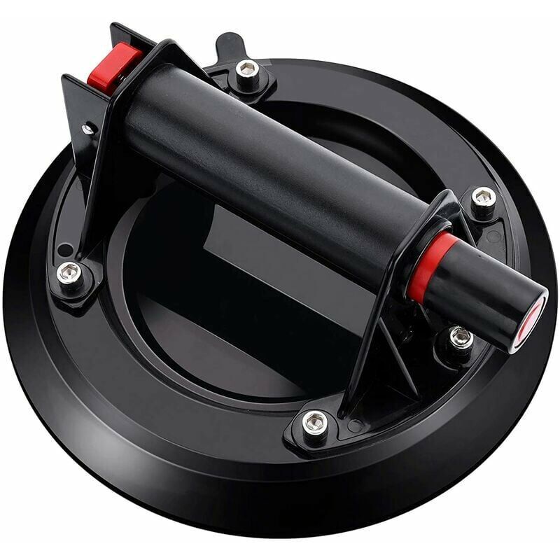 Professioneller 210-mm-saugnapf – Maximale Traglast 180 Kg – Gummi Und Abs-kunststoff – Für Glatte Und Porenfreie Oberflächen