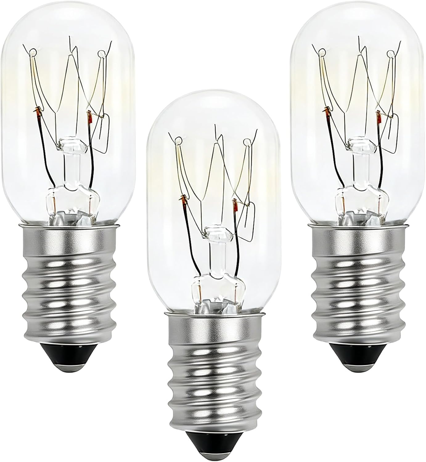 3er-pack Ofenlampen, E14 15w Dimmbare Salzkristalllampe, 300°c Hitzebeständig, Warmweiß 2700k, Ac 220-240v, Kleine Edison-schraublampen Für Mikrowellen, Salzkristalllampen, Dunstabzugshauben Und Kühls