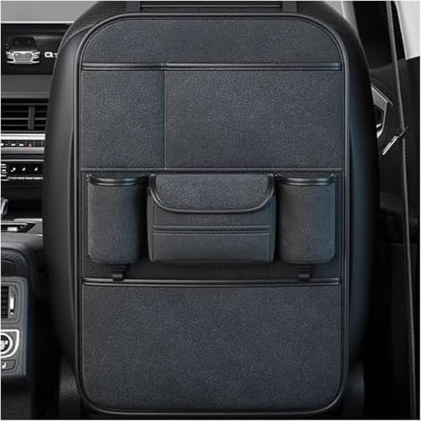 Auto-organizer Für Ford Ranger Doppelkabine 2022–2025, Multifunktionaler Rücksitz-organizer, Kindersitzschutz, Reisezubehör (hochwertig, Schwarz, Ein Staufach)