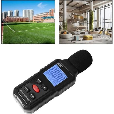 Schallpegelmesser S8607 – Präziser Sensor – Hintergrundbeleuchtetes Lcd-display – Windgeschütztes Design