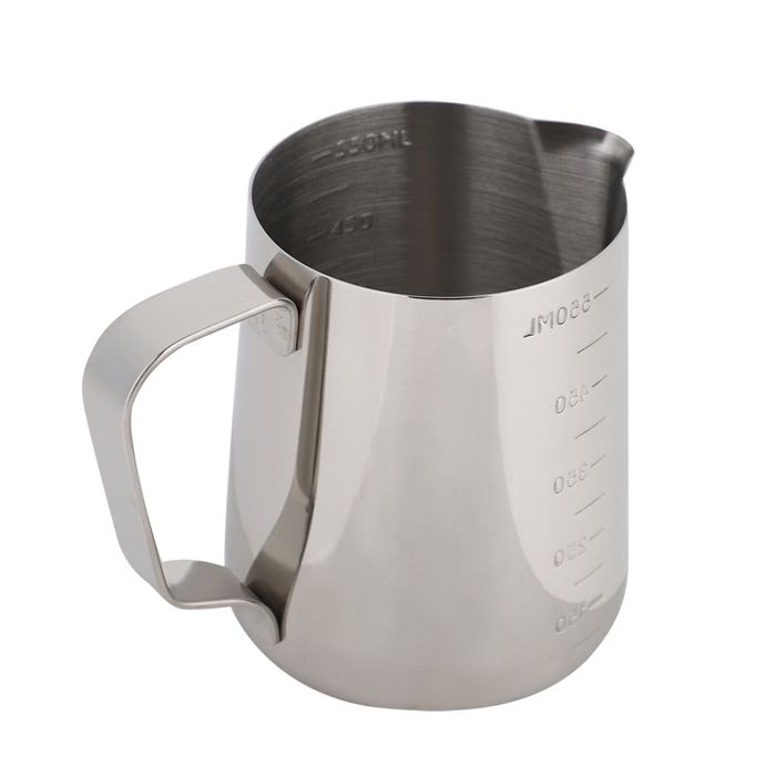 Messbecher Aus Edelstahl, Kaffeekännchen, Milchaufschäumer, Espresso- Und Latte-kanne (600 Ml)