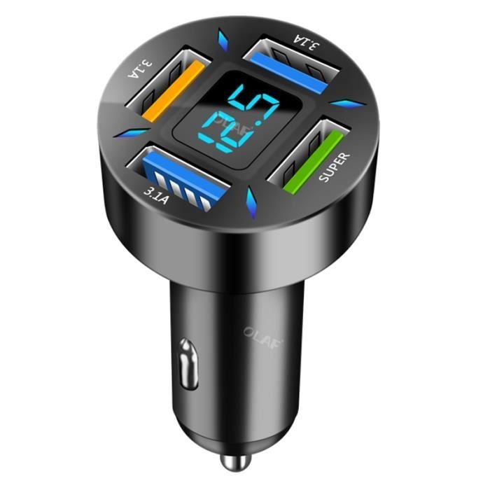 Color 66w 4usb Kfz-ladegerät, 66w Usb, 3.0 Pd 20w Schnellladung, 4 Usb-c-anschlüsse, Für Iphone 14 13 Xiao