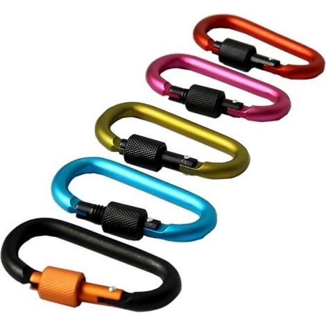 5 Stück Aluminium-d-ring-karabiner Für Outdoor-camping