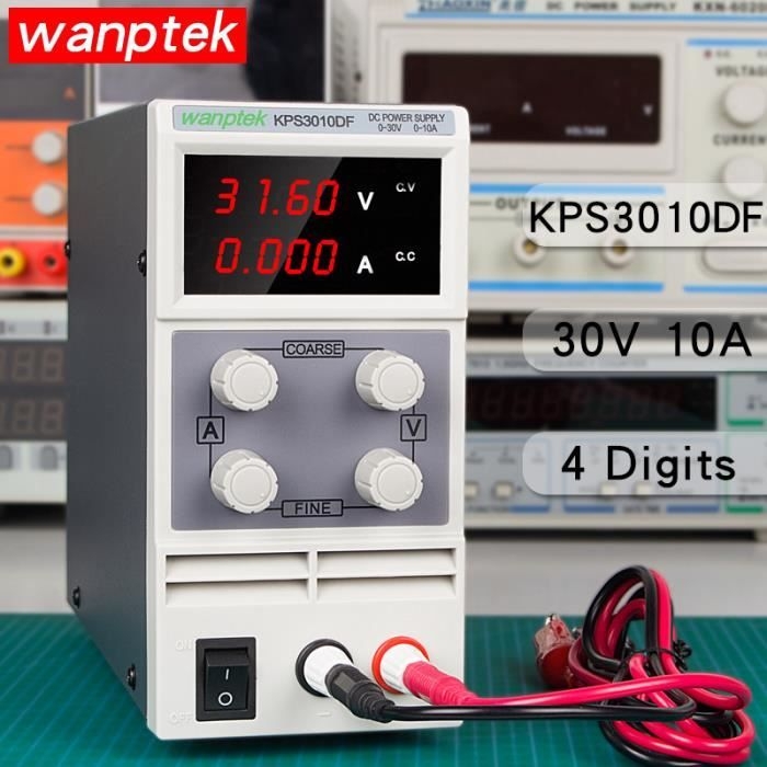 Variables Gleichstromnetzteil, 30 V/10 A Schaltnetzteil Mit 3-stelliger Led-anzeige