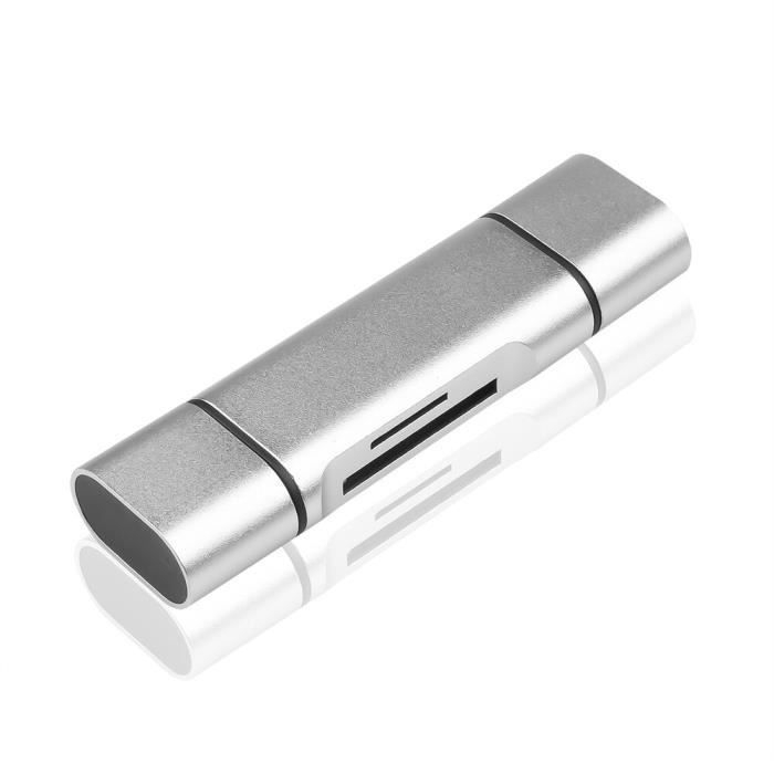Neuer Tragbarer 3-in-1 Otg-kartenleser Mit Typ-c-, Usb-3.0-, Usb-a- Und Micro-usb-anschluss Sowie 2 Tf- Und Sd-kartensteckplätzen Für Smartphones Und Pcs [becd537]