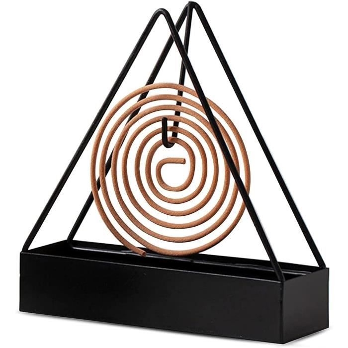 (schwarz) Schwarzer Halter Für Mückenschutzspiralen – Metall – Für Den Innen- Und Außenbereich – Modernes Design