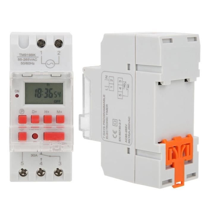 Lia Timer Tm919bk 85-265v Ac 30a Lcd 7-tage Programmierbarer Digitaler Schalter