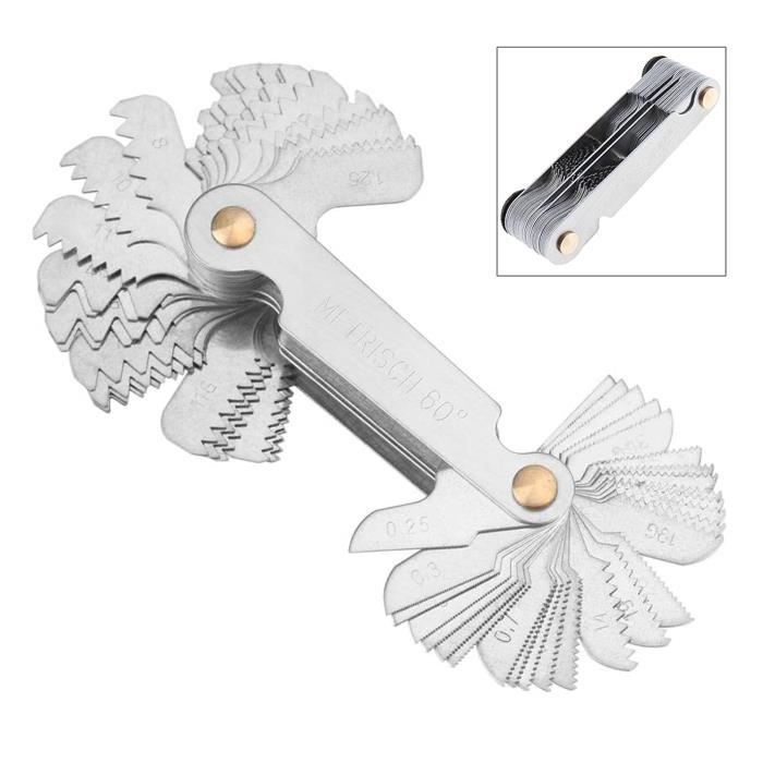 X-tout Imperial Metrische Gewindelehre - 52-teilig - 55 Und 60 Grad