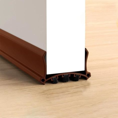 96 Cm Langer, Brauner Türdichtungsstreifen, Selbstklebend, Schalldämmend, Für Türen Mit Einer Dicke Von 3,5 Bis 5,5 Cm