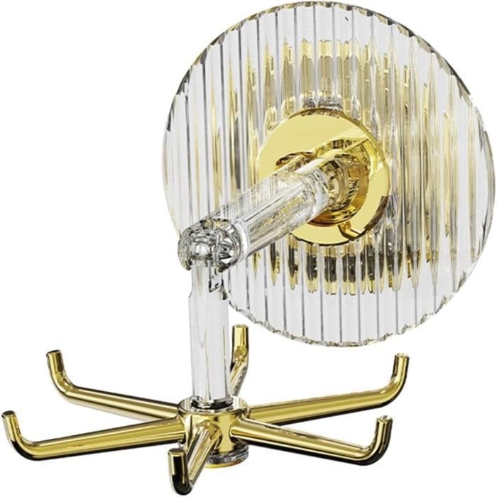 Goldener Küchenutensilienhalter – Moderne Und Leichte Wandhaken, 360° Drehbar, Für Zuhause Und Badezimmer