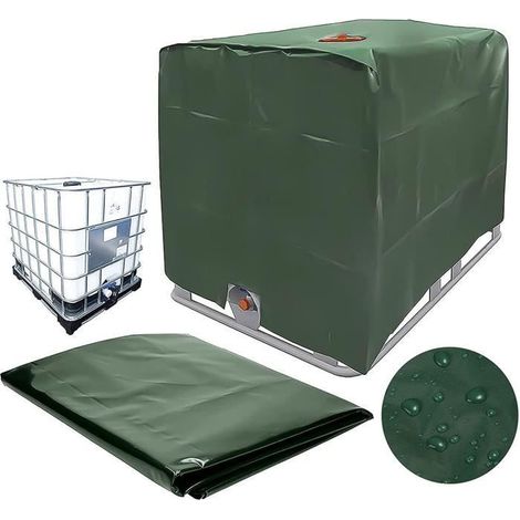Ibc-tankabdeckung, Wassertankabdeckung, Sonnenschutzabdeckung Für 1000-liter-container, Abdeckung Aus 210d Oxford-gewebe[772]