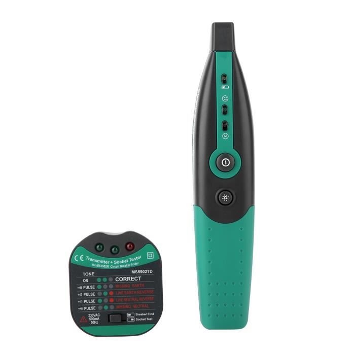 (grün) Ms5902 Leitungsschutzschalterprüfer, Automatischer Us/eu-sicherungsprüfer, Zubehör-hardware-tester