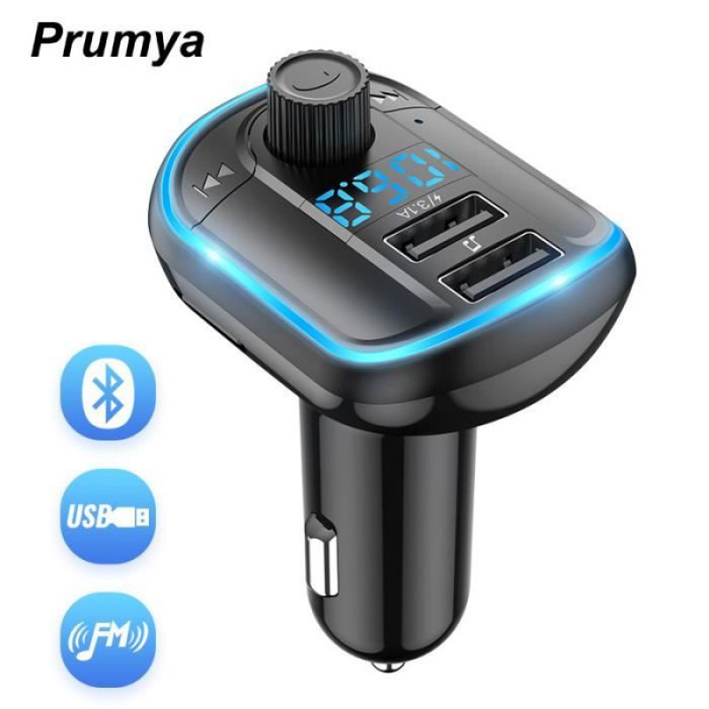 Bluetooth-fm-transmitter – Freisprecheinrichtung Fürs Auto – Zwei Usb-anschlüsse (5 V/3,1 A)