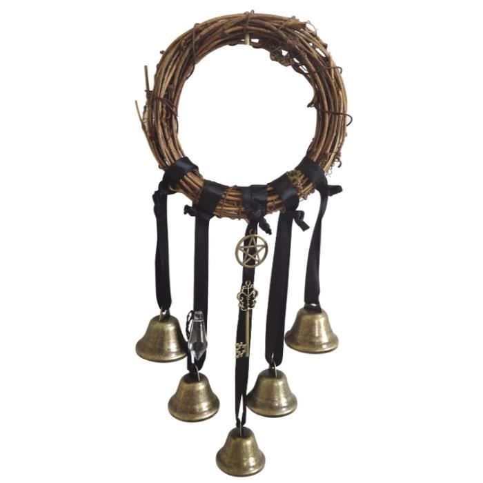 Handgefertigte Glocken – Handwerkskunst – Türschutz – Rattan – 30 X 12 Cm – Beseitigt Negative Energien