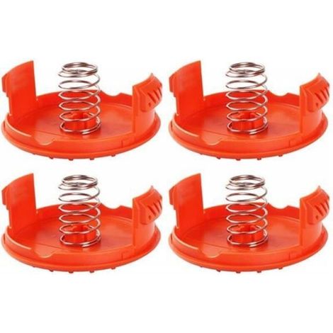Zubehör – Black + Decker – Rc-100-p – 4 Spulenkappen – 4 Federn – Schnurschutz