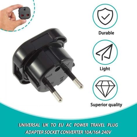 Reiseadapter (uk Auf Eu) Universalstecker 10 A – 16 A 240 V
