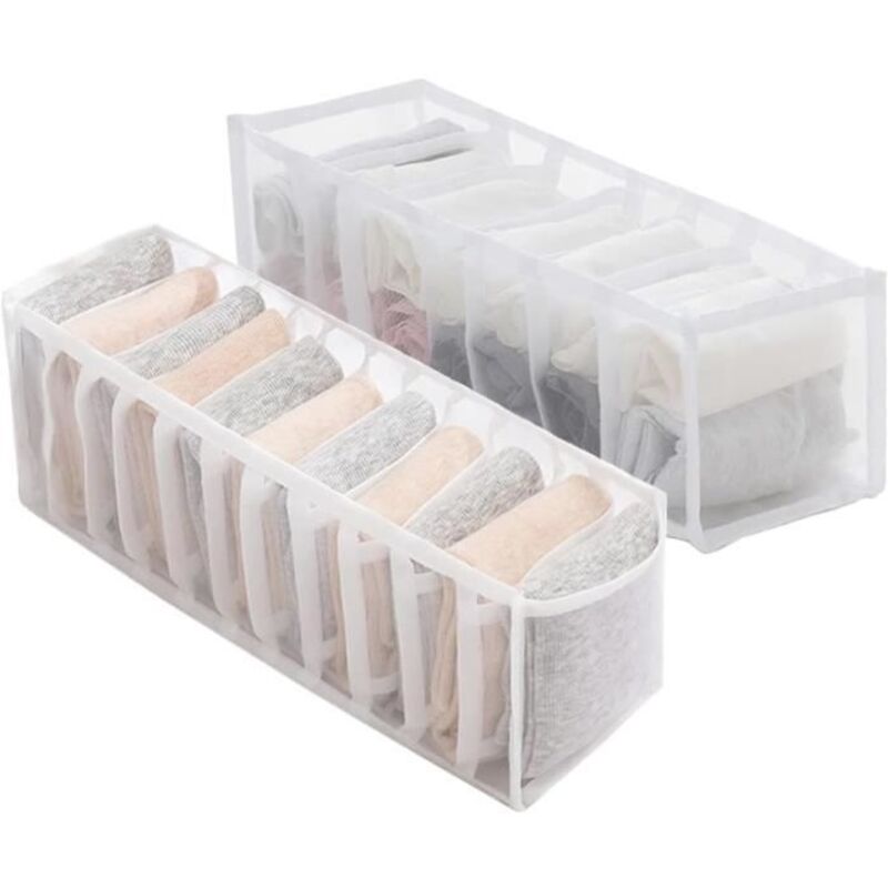 2-teiliger Kleiderschrank-organizer, Faltbarer Schubladen-organizer, Schubladenaufbewahrung Für Socken, Unterwäsche, Babykleidung