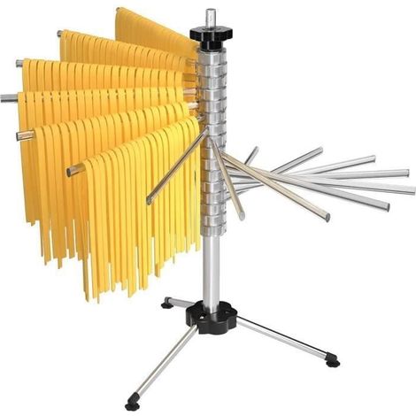 Nudeltrockengestell Für Nudeln Bis 2 Kg, 14 Ausziehbare Ebenen, Integrierter Tragegriff, Faltbar – Spaghettitrockengestell