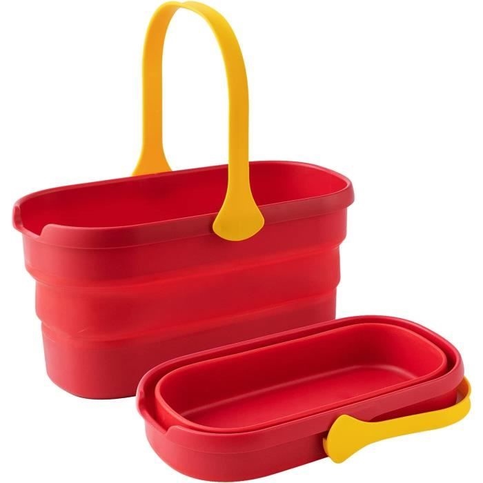 Zusammenfaltbarer 12-liter-eimer, Wasserspeicherkapazität, Strapazierfähiger, Flexibler Gummi-reinigungseimer, Für Camping, Reisen Und Umzüge.