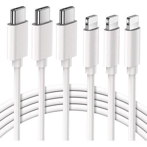 Quntis 3er-pack Usb-c-auf-lightning-kabel, Schnellladefunktion Für Iphone, Mfi-zertifiziert, 2 M Usb-c-lightning-ladegerät Für Iphone 12 Und 13 [46]