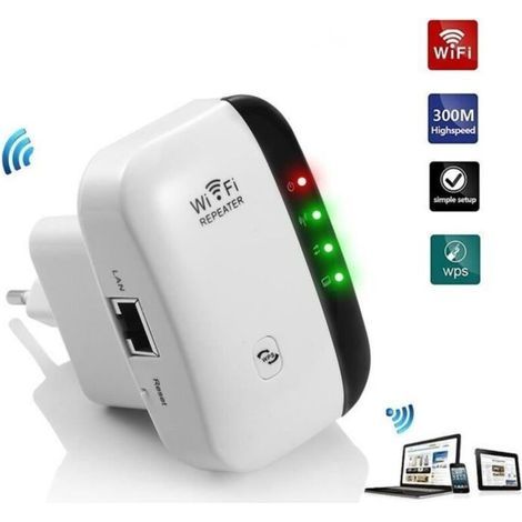 Mini-wlan-router-repeater Mit 300 M Reichweite, Wlan-verstärker, Ieee 802.11 N/g/b-standard, 2,4 Ghz, Wps-schutz