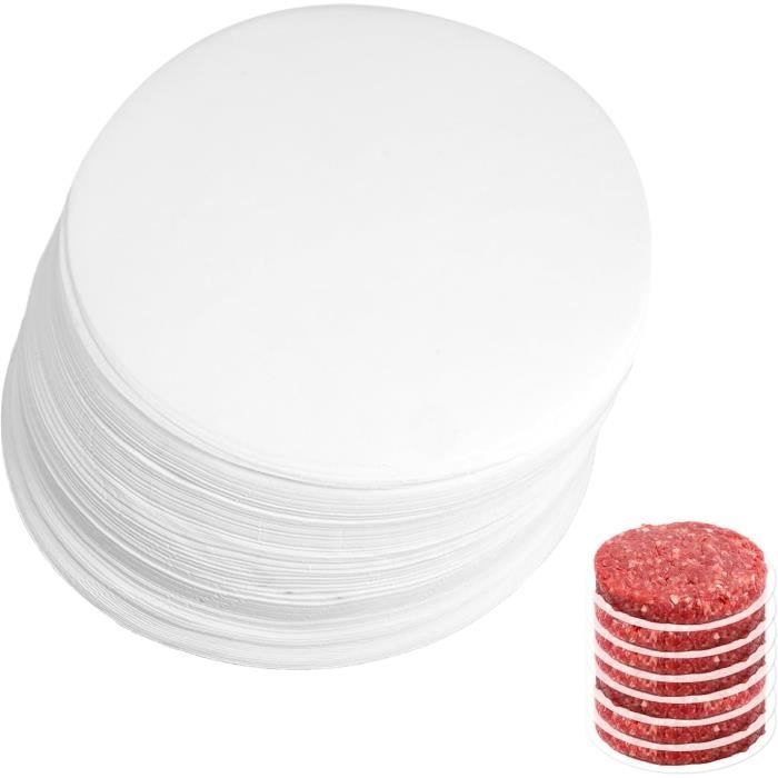 500 Burger-scheiben, 11 Cm Backpapier, Hamburger-presspapier, Burgerpapier, Ovales Hackfleischpapier, Zum Backen