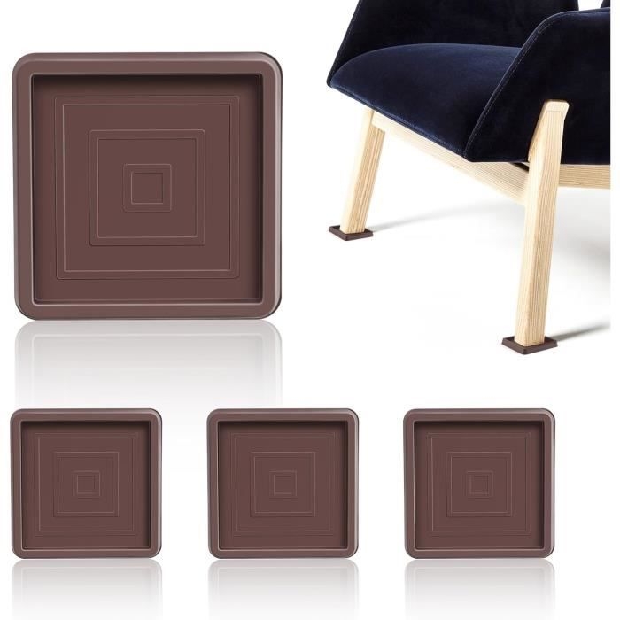 4 Rutschfeste Möbelgleiter Aus Gummi, 6,35 Cm X 6,35 Cm, Rutschfeste Möbelgleiter, Geräuschdämpfend, Rutschfeste Pads, Schutzpads