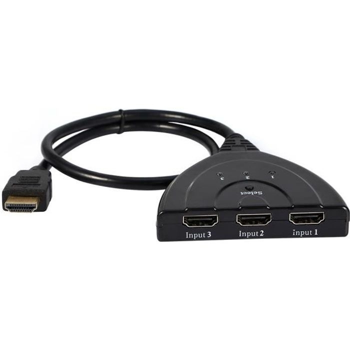 3-port-hdmi-adapter – 1080p – 3d-unterstützung – Automatische Umschaltung