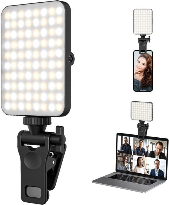 Wiederaufladbare Selfie-leuchte Und Aufsteckbare Handyleuchte Für Iphones – Led-handyleuchte Mit Einstellbarer Helligkeit, Von