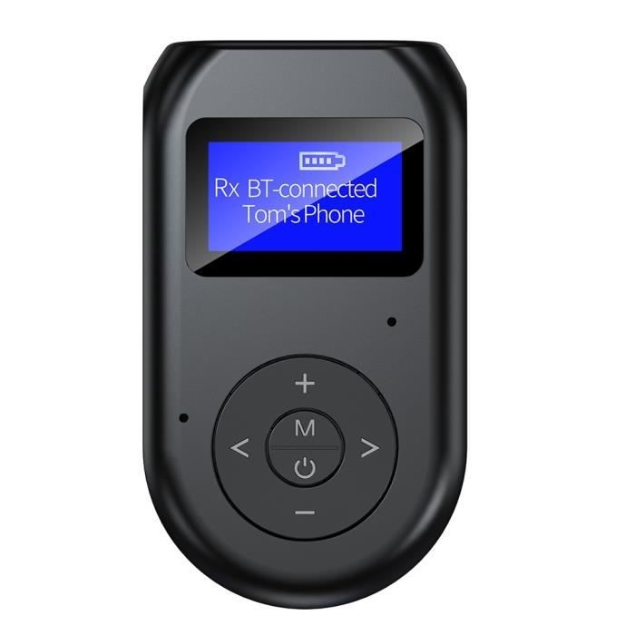Bluetooth 5.0 Audio-sender/empfänger Mit Lcd-display, 2-in-1 Aux-funkdongle Für Pc Und Kabelgebundenen Fernseher