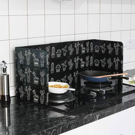 Faltbarer Spritzschutz Aus Aluminium Für Die Küche, Faltbarer Spritzschutz, Spritzfeste Kochplatte