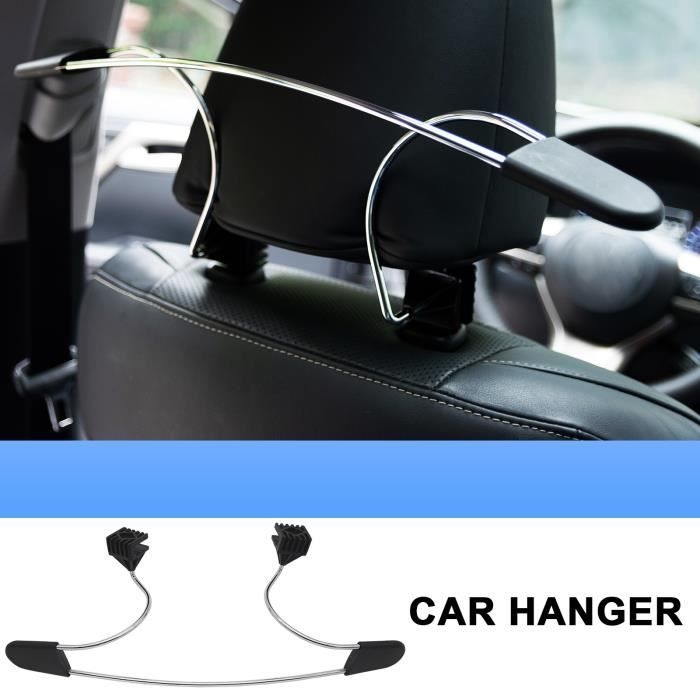 (schwarz Und Silber) Kleiderbügel Für Die Kopfstütze Der Rücksitzlehne Im Auto, Geeignet Für Mäntel, Anzüge, Hemden Und Jacken, Haken Aus Edelstahl