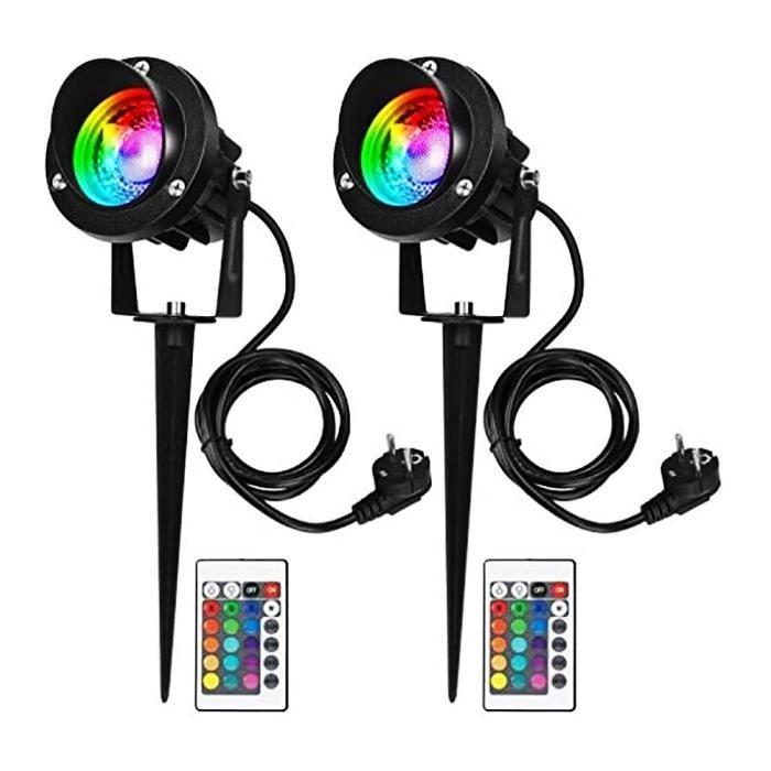 (schwarz) 10w Rgb Led-außenstrahler - Gartenbeleuchtung - Ip65 - Schwarz - Hohe Helligkeit - Geringer Stromverbrauch