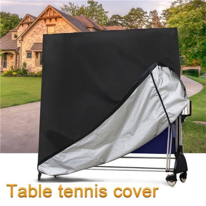 Tischtennis, Schutzhülle Für Tischtennisplatten, Uv-beständig, Schwarz, 190t, Wasserdicht, Staubdicht, Mit [c780130145]