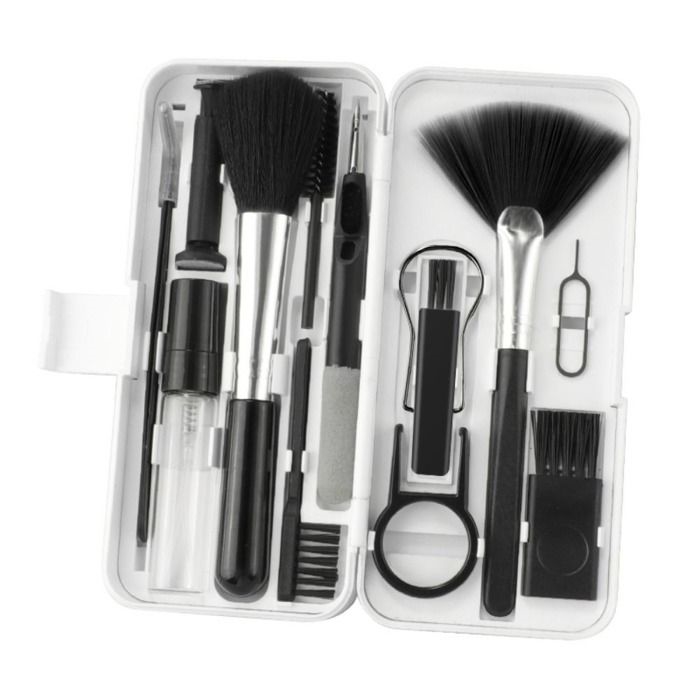 18-in-1 Reinigungsset – Material Unbekannt – Multifunktionswerkzeug Für Tastaturen, Kopfhörer Und Handys – Kunststoff – Weiß