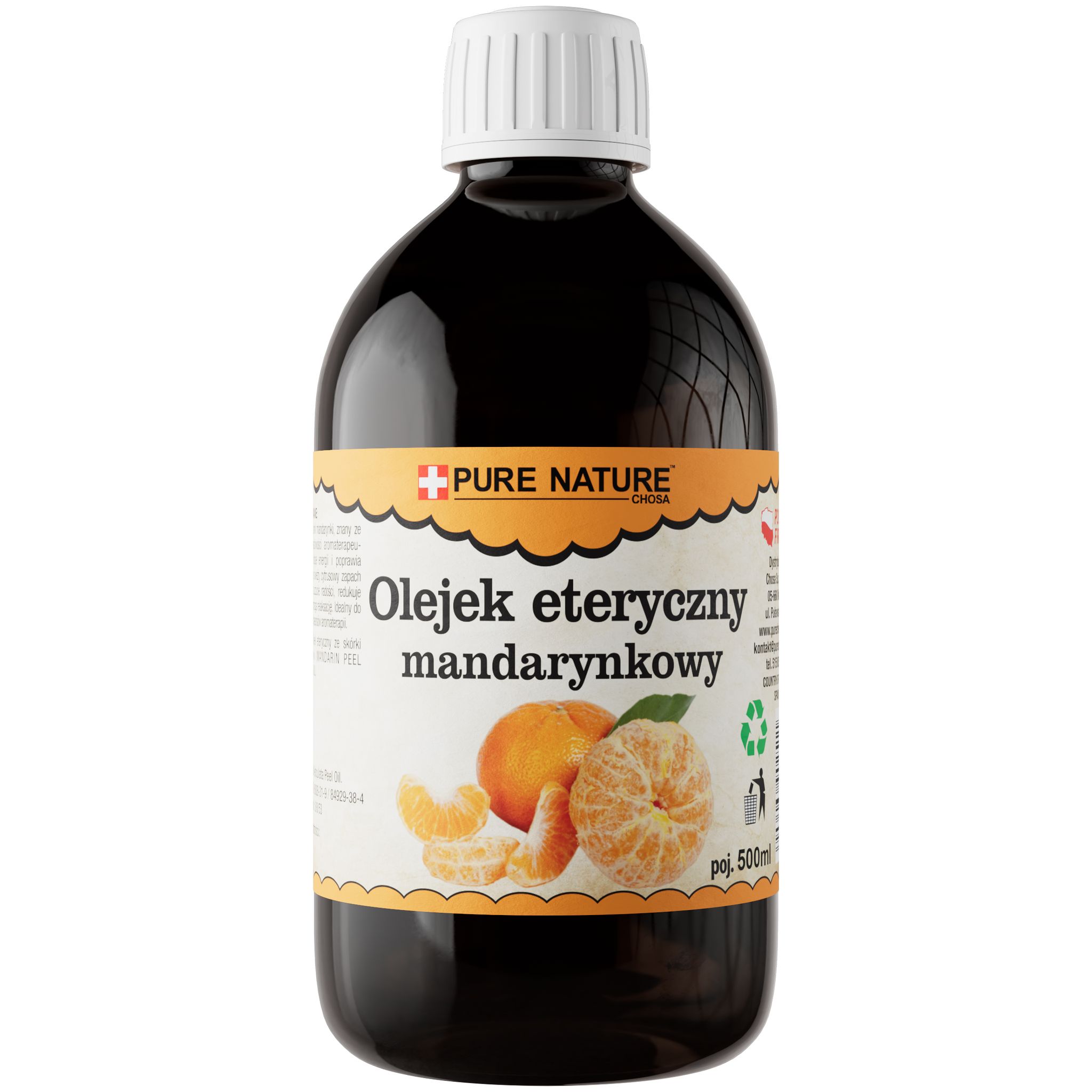 Ätherisches Öl Mandarin - 500 Ml - 100% Natürlich - Frischer Duft - Für Aromatherapie