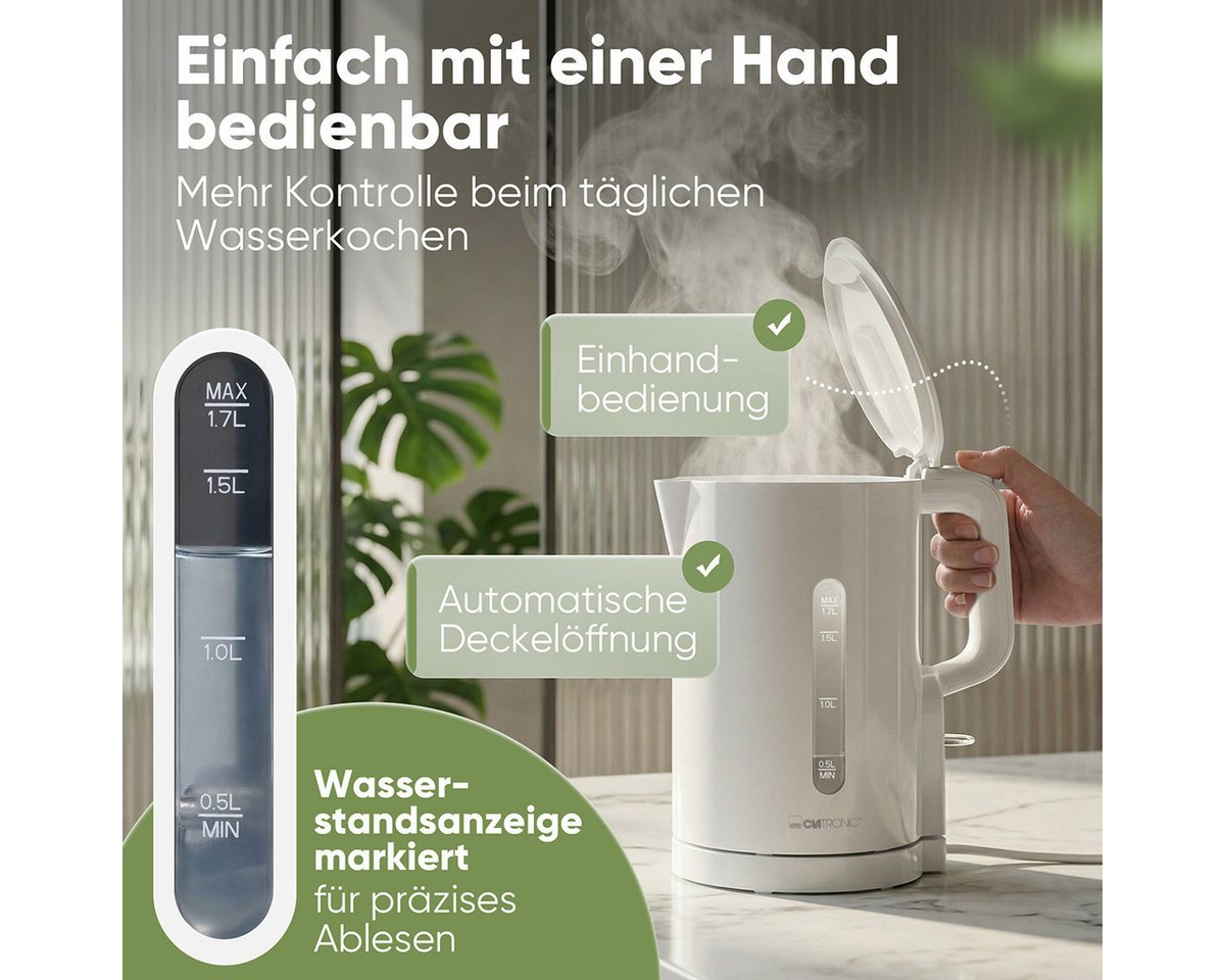 Wasserkocher Clatronic Wk 3835 2200 W 1,7 L Bild 3